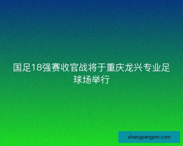 国足18强赛收官战将于重庆龙兴专业足球场举行